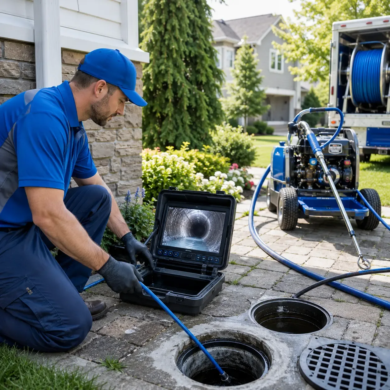Outdoor drain cleaning professionals serving La Rose, IL